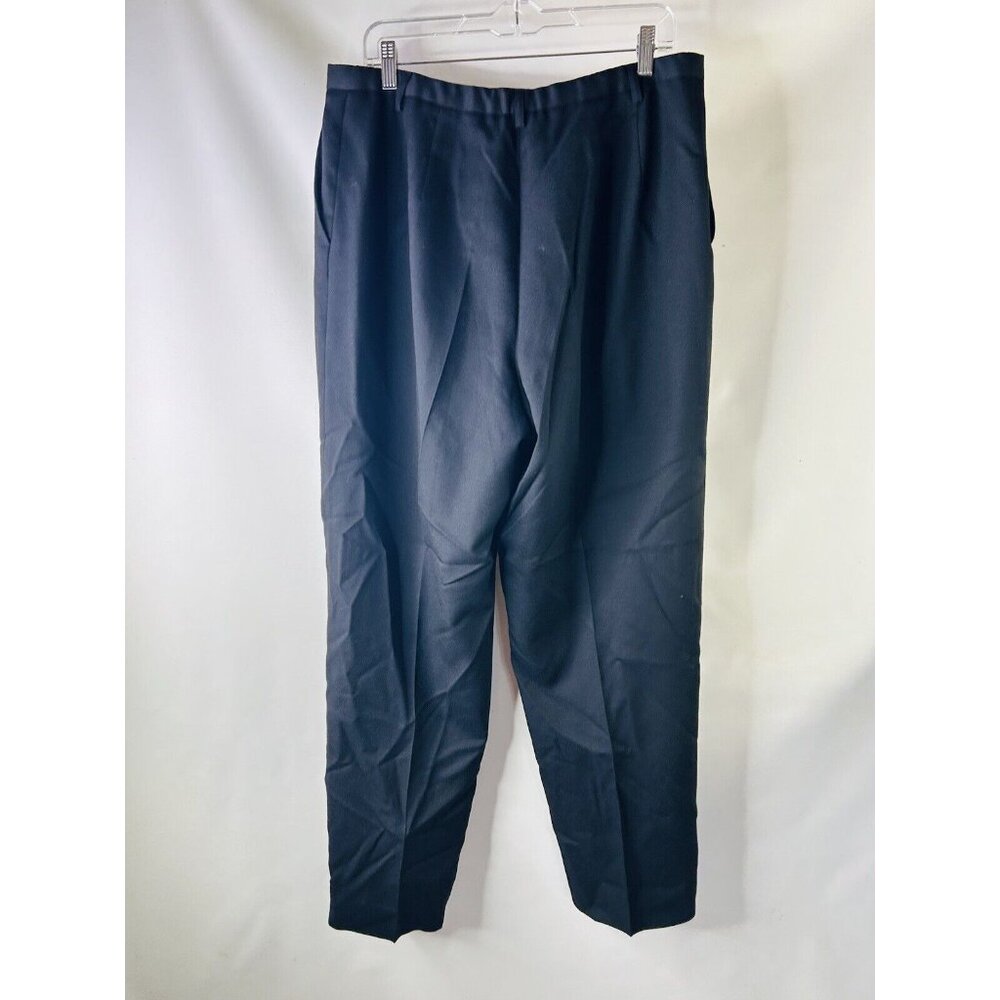 Pendleton Black Virgin Wool Flat Front Trousers D… - image 4